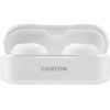 CANYON TWS-1, Bluetooth headset, with microphone, BT V5.0, Bluetrum AB5376A2, battery EarBud 45mAh*2+Charging Case 300mAh, cable length 0.3m, 66*28*24mm, 0.04kg, White
