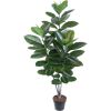 Mâkslîgs koks RUBBER PLANT H130cm, melns puíupods