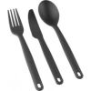Sea To Summit Ēdamrīks CAMP CUTLERY Set, 3 pcs  Charchoal