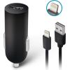 Forever M02 car charger 1x USB 1A black + Lightning cable