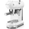 Smeg ECF01WHEU White 50's Style Aesthetic Espresso Manual Coffee Machine