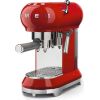 Smeg ECF01RDEU Red 50's Style Aesthetic Espresso Manual Coffee Machine