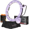 Komplekts HULA HOOP MAGNETIC VIOLET HHM13 WITH WEIGHT + COUNTER HMS + WAIST SUPPORT BR163 BLACK