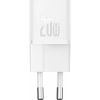 Mini wall charger Baseus GaN5 20W (white)