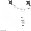 Newstar NEOMOUNTS SCREEN DESK MOUNT FOR TWO MONITORS, WHITE (CLAMP+GROMMET)