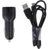 Maxlife MXCC-01 car charger 2x USB 2.4A black + USB-C cable