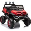 Lean Cars Vienvietīgs bērnu elektromobilis Mercedes Unimog S, sarkans lakota