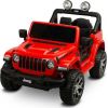Vienvietīgs bērnu elektromobilis Toyz Jeep Rubicon, sarkans