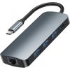 Remax RU-U91 9in1 Hubs 3x USB 3.0 / USB-C / RJ45 / HDMI / 3.5 mm / SD/TF / USB-C