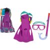 Diving Set Mask, Snorkel, Fins Pink Bestway 25019