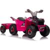 Lean Cars XMX630T Pink Battery Quad Bike With Trailer