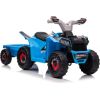 Lean Cars XMX630T Blue Battery Quad Bike With Trailer