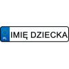 Lean Cars Registration plates Your child's name sticker