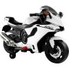 Lean Cars TR1603 Electric Ride-On Motorbike White
