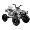 Lean Cars Quad BDM0906 Electric Ride On Vehicle Pumped Wheels - White