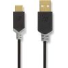 NEDIS CCBW60600AT10 Кабель USB 2.0 | USB-A male | USB-C™ male | 60 W | 480 Mbps | 1.00 m