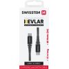 Swissten Kevlar Kabelis USB-C / USB-C / 1.5m / 60w