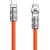 USB-C to Lightning rotating cable Dudao L24CL 120W 1m (orange)