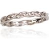 Серебряное кольцо #2101634(PRh-Gr), Серебро 925°, родий (покрытие), Размер: 17.5, 1.1 гр.