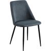 Krēsls INES 49.2x57.5xH84cm melns/pelēks