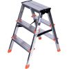 Krause Dopplo double-sided step ladder silver Kāpnes un sastatnes