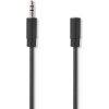 Nedis Stereo Audio Cable 3.5 mm Male - 3.5 mm Female 5.0 m Black