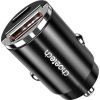 Car Charger Choetech TC0006 1x USB-A, 1x USB-C 30W PD 3.0 (black)