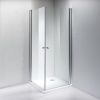 Dušas stūris Vento Napoli 80*80*195 kvadrāts, stikls 6mm Easy Clean, bez paliktņa