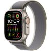 Apple Watch Ultra 2 GPS + Cellular, 49mm Titanium Case with Green/ Grey Trail Loop - S/ M