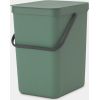 BRABANTIA atkritumu tvertne Sort & Go, 25 l, Fir Green - 129964