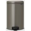 BRABANTIA atkritumu tvertne ar pedāli NewIcon, 20 l, Platinum - 114045