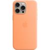 Apple iPhone 15 Pro Max Silicone Case with MagSafe Orange Sorbet