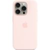 Apple iPhone 15 Pro Silicone Case with MagSafe Light Pink