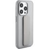 iLike iPhone 15 Pro Silicone Case with stand Apple Silver