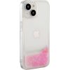 iLike iPhone 14 Silicone Case Water Glitter Apple Pink