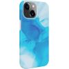 Evelatus iPhone 15 Plus Premium Silicone case Customized Print Apple Blue