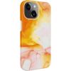 Evelatus iPhone 15 Premium Silicone case Customized Print Apple Orange