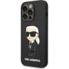 Karl Lagerfeld iPhone 14 Pro Max Liquid Silicone Ikonik NFT Case Apple Black