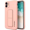 iLike Galaxy A22 5G Kickstand Case Silicone Stand Cover Samsung Pink