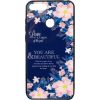 Evelatus Y6 2018 Picture Glass Case Huawei Flower Power