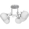 Classic chandelier pendant ceiling lamp Activejet IRMA nickel 5xE27 for living room