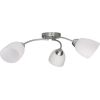 Activejet Classic chandelier pendant ceiling lamp BENITA nickel triple 3xE27 for living room