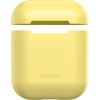 Baseus Silica Series Ultra-thin Silicone Protector Case for Airpods 1 / 2 Apple Yellow