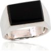 Серебряное кольцо #2101355_ON, Серебро 925°, Оникс, Размер: 20, 9 гр.