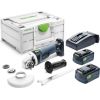 Akumulatora leņķa slīpmašīna Festool AGC 18-125 5,0 EBI-Plus;  18 V; 2x5,0 Ah akum.