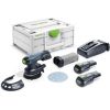 Ekscentra slīpmašīna Festool ETSC 125 3,0 I-Plus;  18 V; 2x3,0 Ah akum.