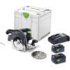 Akumulatora ripzāģis Festool HKC 55 5,0 EBI-Plus-SCA 18 V; 2x5,0 Ah akum.