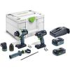 Akumulatora instrumentu komplekts Festool TID 18 5,0/4,0-Set TPC 18/4;  18 V; 5,0 Ah + 4,0 Ah akum.