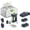 Urbjmašīna-skrūvgriezis Festool C 18 HPC 4,0 I-Set;  18 V; 2x4,0 Ah akum akum.