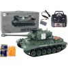 Import Leantoys Leopard RC Tank Remote Controlled Cannon 1:18 Gray